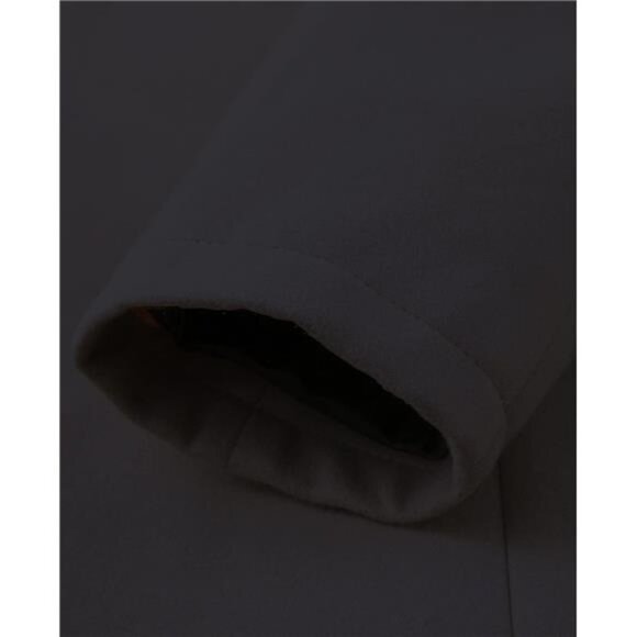 Men's Classic Wool Trench Overcoat Single Breasted Mid Long Wool Blend Top - Picture 7 of 8